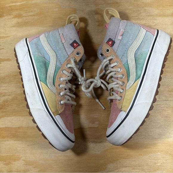 Vans Pastel Rainbow Shoes Women’s Size 5 - Picture 2 of 7
